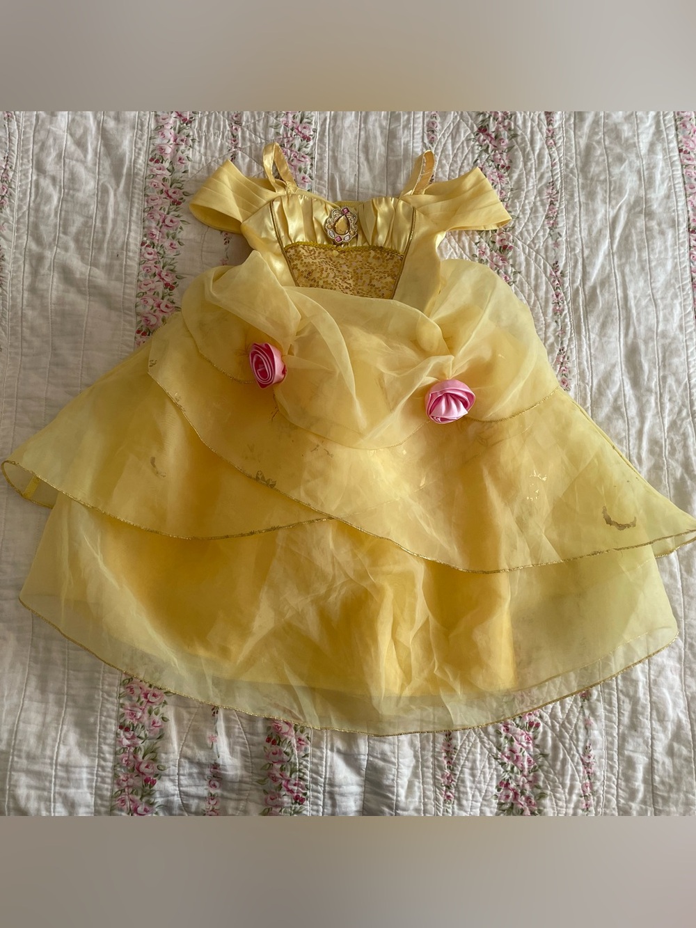 Disney parks bibbidi bobbidi boutique belle costume dress size 4